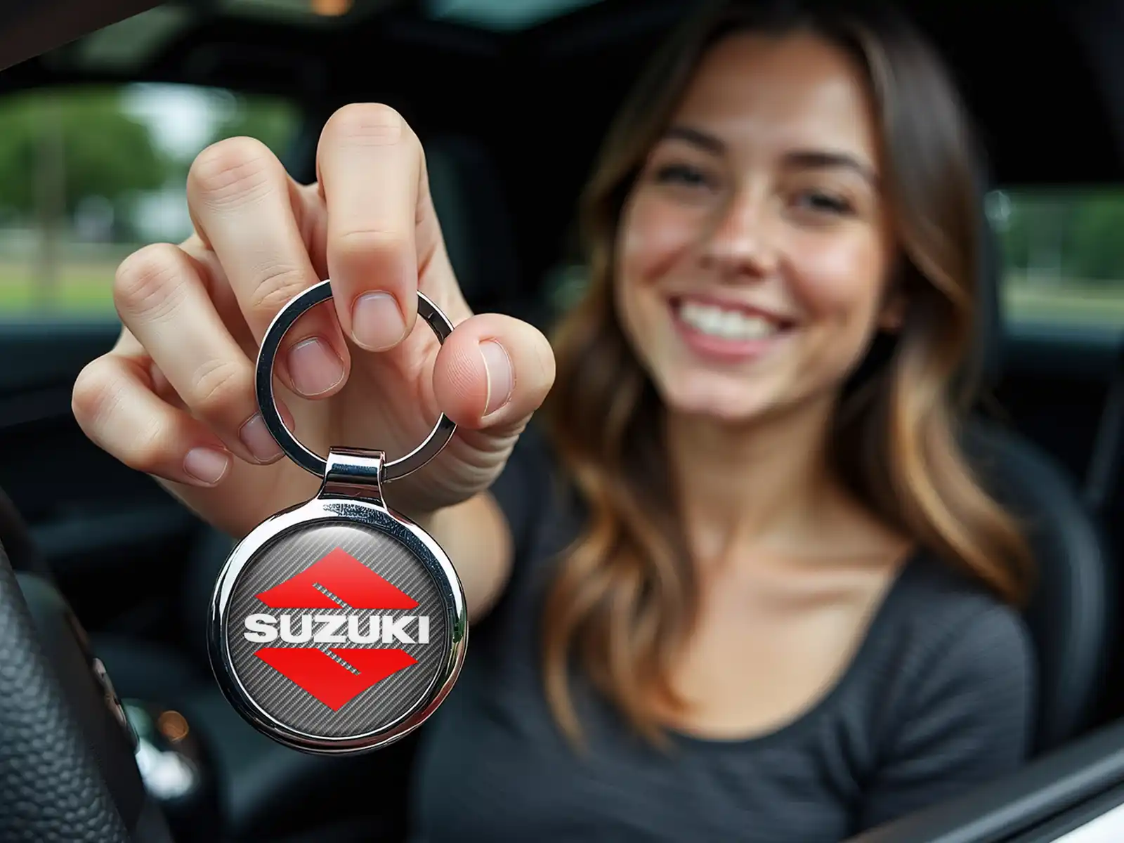 Suzuki Llaveros Mujer Metal Moderno Premium